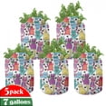 thumbnail image 1 of Cat Grow Bags 5-Pack, Colorful Romantic Mascots, Heavyduty Fabric Pots with Handles for Plants, 2 Sizes, Multicolor, by Ambesonne, 1 of 3
