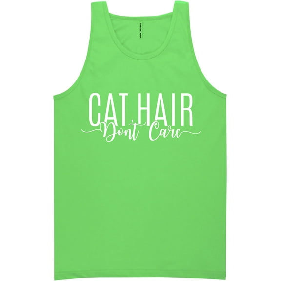 Cat Hair Don't Care Neon Tank Top