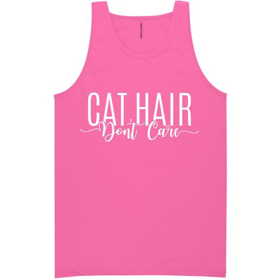 Cat Hair Don't Care Neon Tank Top