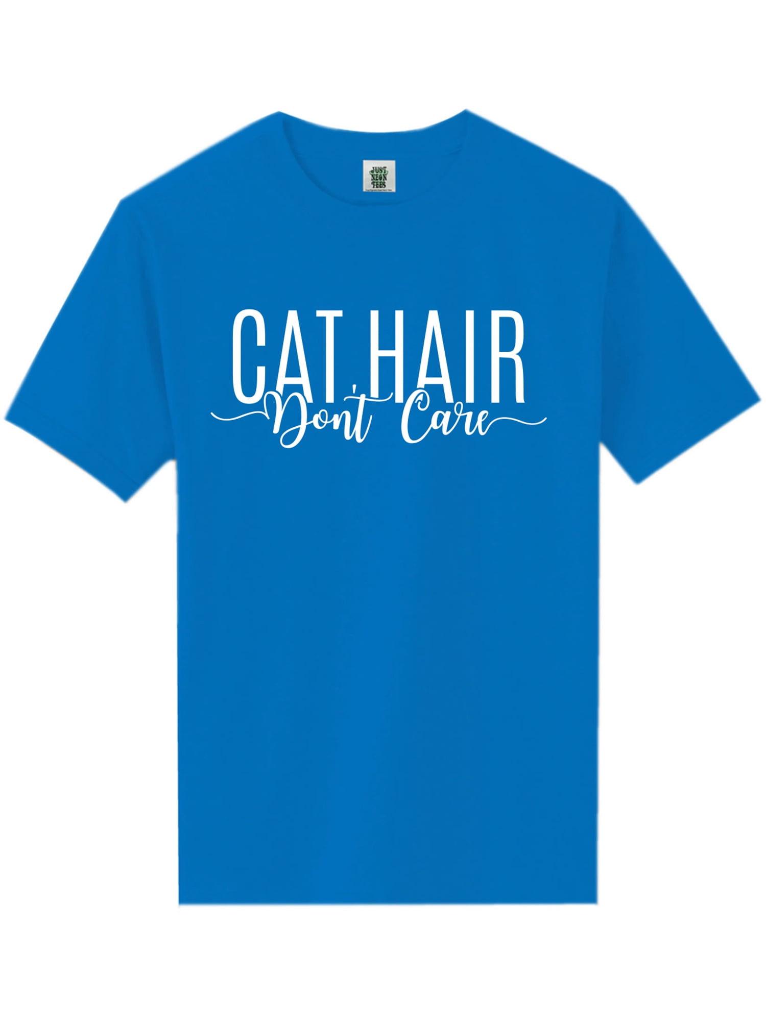 Cat Hair Don't Care Short Sleeve Neon TShirt