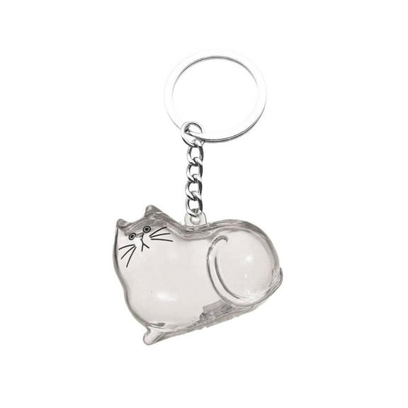 Cat Fur Keepsake Capsule Pendant, Cats Fur Keepsake Keychain, Memorial Bottle for Pet Hair, Hair Locket Keepsake Fur Necklace Keychain, Pet Memorial Gifts for Loss of Cat