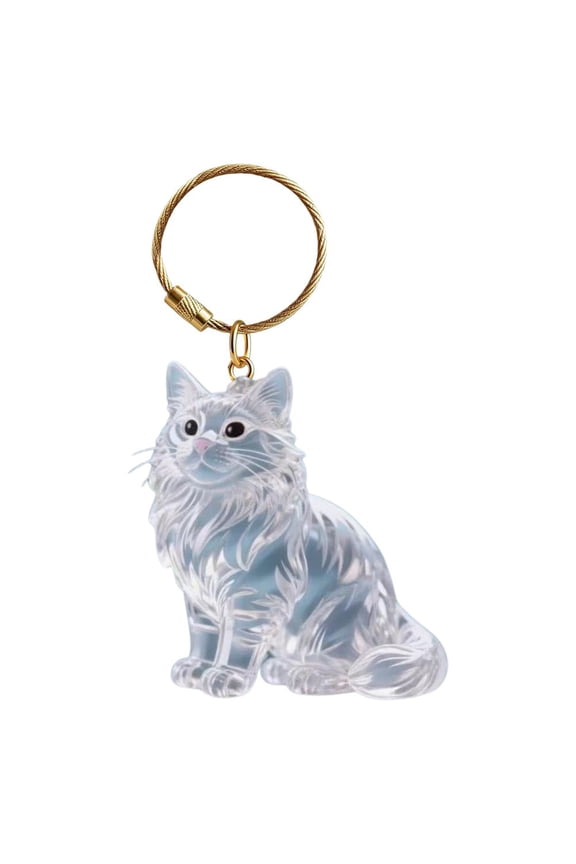 Cat Hair Storage Bottle Keychain for Collecting Cat and Dog Fur, Pet Hair Keychains, Pet Lover Collecting Gift