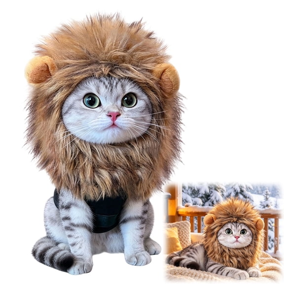 Cat Halloween Costume – Adjustable Lion Mane Headpiece