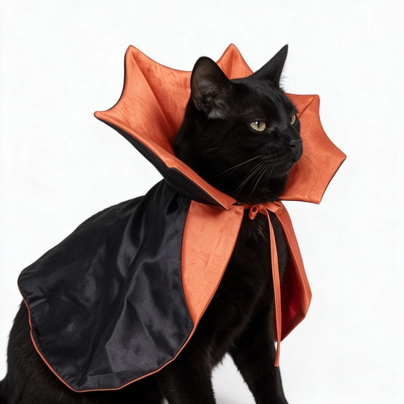 Cat Halloween Costumes Pet Cat Dog Vampire Cloak Costume Devil Vampire ...