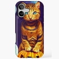 thumbnail image 1 of Cat Halloween Pumpkins Cute Art Compatible Phone Case for iPhone 11–17 Pro Max, 1 of 2