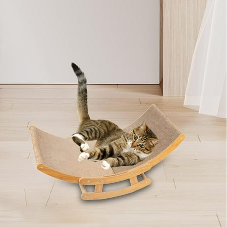 Cat Hammock Bed,Cat Hammock Rocking Chair Outdoor Pet Bed for Dog,Cat Lounge Bed Hammock Cat Rocking Chair,Pets Furniture Swing Chair Cat Beds Scratcher,Puppy Sleeping Indoor Cats 60cmx30cmx24cm