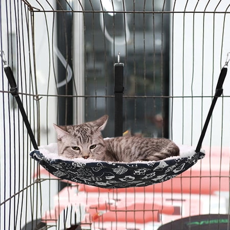 Cat Hammock Bed Washable Adjustable Comfortable Round Hanging Bed for Kitten , Style A