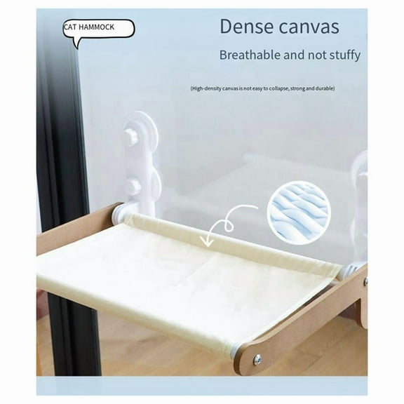 Cat Hammock Perch Window Foldable Bed Window Sill Seat Cordless Kitten Shelves with Sturdy Suction Cups,B,1 * cat window bed