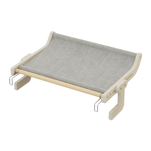 Cat Hammock Wall Mounted Cat Bed Modern Style Bed Space-Saving Pet Wood Hammock
