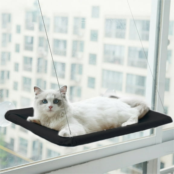 Cat Hammock for Window, Safety Cat Shelves Space Saving Window Mounted Pet Supplies