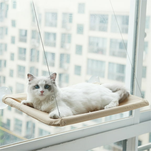 Cat Hammock for Window, Safety Cat Shelves Space Saving Window Mounted Pet Supplies