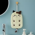 thumbnail image 1 of Cat Hand Towels for Bathroom and Kitchen Cartoon Hanging Towel Hand Bath Towels, 1 of 6