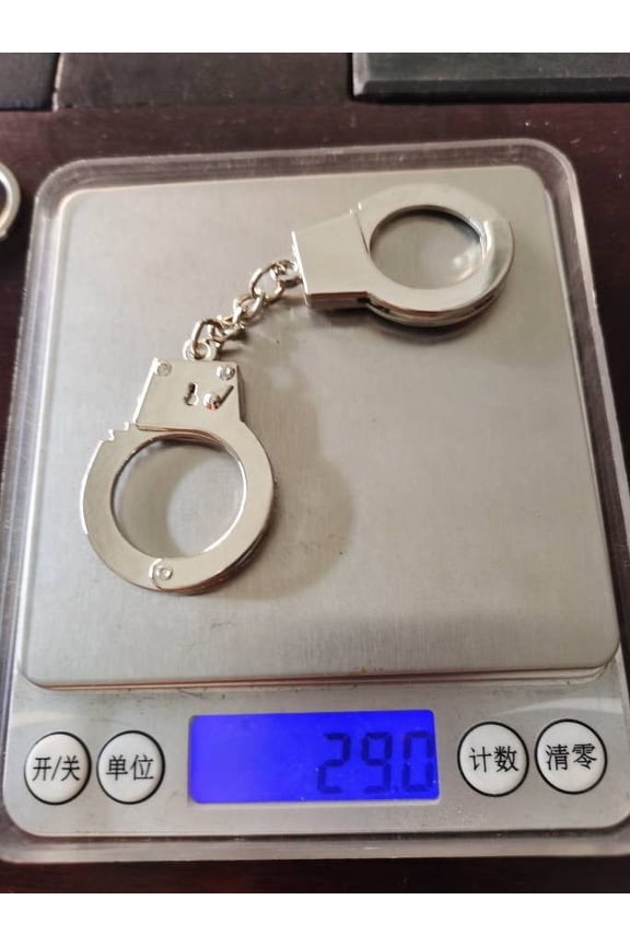 Cat Handcuffs Toy - Miniature Metal Handcuffs With Keychain Design, Realistic Detachable Structure - For Cat Playtime, Interactive Pet Entertainment, Novelty Pet Accessory