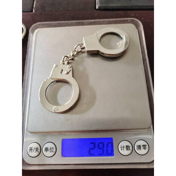 Cat Handcuffs Toy - Miniature Metal Handcuffs With Keychain Design, Realistic Detachable Structure - For Cat Playtime, Interactive Pet Entertainment, Novelty Pet Accessory