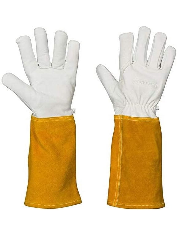 Cat Handling Protective Gloves - For Falconr, Dog, Hawk, Bird and Raptor Handling - Anti Scratch Maximum Dexterity Leather and Kevlar (XL)