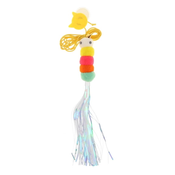 Cat Hanging Door Toys, Cat Teaser Toy Cat with Bell, Interactive Toy Funny Cat Plush Toy for Kitty, Indoor Cats, Play, Exercising, Chasing