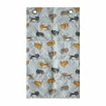 thumbnail image 1 of Cat Hanging Pocket Organizer, Repetitive Kittens on Polka Dots Motif Felines Playful Cartoon, Printed Polyester Storage Bag with Pockets, 21" x 31", Pale Blue Multicolor, 1 of 2