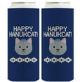 thumbnail image 1 of Cat Hanukkah Hanukkah Happy Hanukcat 2-Pack Ultra Slim Can Thermocoolers, 1 of 8