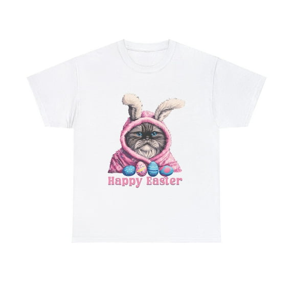 Cat Happy Easter Shirt, Easter Shirt, Meow Easter Shirt ID-0312-PHVW