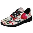 thumbnail image 1 of Cat Happy Valentine's Day Shoes Sneakers Black Size 9.5, 1 of 7