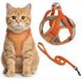 thumbnail image 1 of Cat Harness and Leash, 2026 New Escape-Proof Cat Harness Set, Adjustable Step-in Pet Harness for Walking for Small Medium Dogs/Cats(Saffron,S(for 8.8-16.5 IB)), 1 of 8