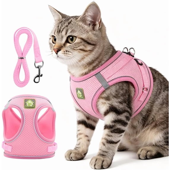 Cat Harness and Leash, 2026 New Escape Proof Cat Leash and Harness Set ...