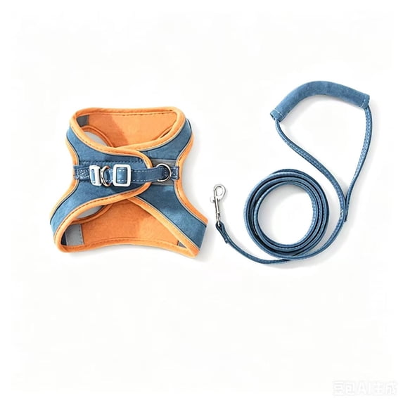 Cat Harness,Leash and Collar Set,Escape Proof Kitten Vest Harness for Walking,Easy Control Night Safe Pet Harness with Reflective Strap for Small Large Kitten,Fit for Puppy,Rabbit