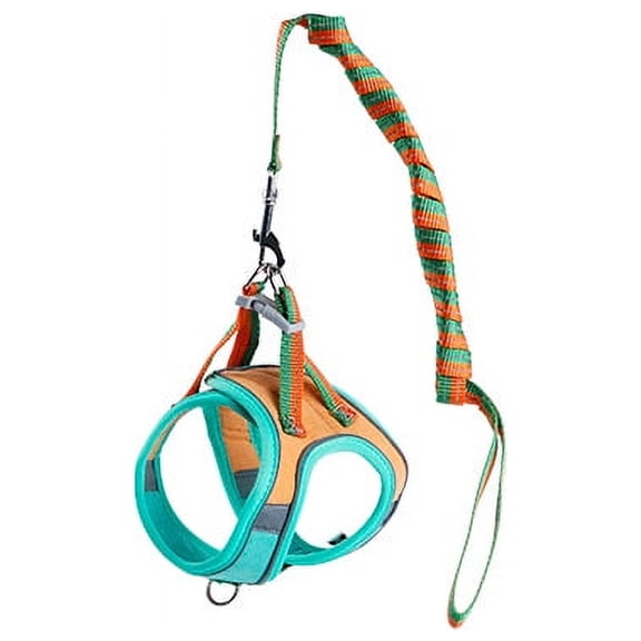 Cat Harness,Leash and Collar Set,Escape Proof Kitten Vest Harness for Walking,Easy Control Night Safe Pet Harness with Reflective Strap for Small Large Kitten,Fit for Puppy,Rabbit