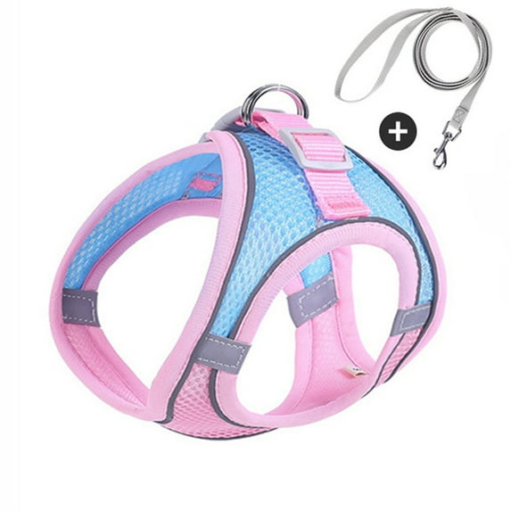 Cat Harness and Leash, Reflective Adjustable Vest Harness with Soft Breathable Air Mesh, No Pull Walking Escape Proof Harness and Leash Set for Growing Kittens, Cats, Puppies Outdoor Usage