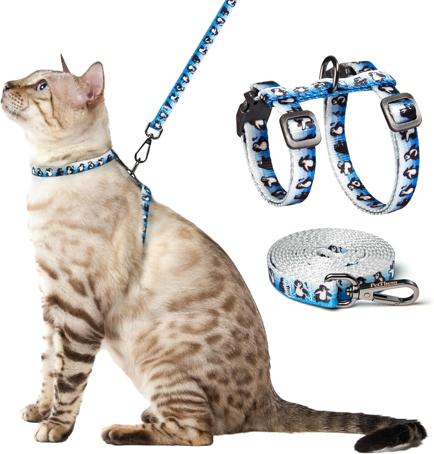 Illustration of Adjustable Cat Harness For Tall Cats