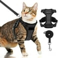 thumbnail image 1 of Cat Harness and Leash Set- Escape Proof Reflective Cat Vest Harness for Walking Training Travel Hiking Outdoor - Adjustable Soft Mesh Breathable Pet Harness Comfort fit Cats, 1 of 7
