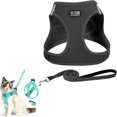 thumbnail image 1 of Cat Harness and Leash Set for Walking, Escape Proof Step-in Cat Vest, Soft Breathable Suede Kitten Harness with Reflective Strip, Adjustable Pet Harness for Small Medium Cats, 1 of 8