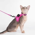 thumbnail image 1 of Cat Harness, Leash Set, XS 1.5-4 kg, Adjustable H-Shape Escape-Resistant Fit, Reflective Threads, Silicone GPS Pouch, 150 cm Rope, 1 of 8