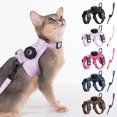 thumbnail image 1 of Cat Harness Leash Set XS Chest Strap Escape Proof H-Shape • Reflective Thread 150cm Lead • GPS Tracker Pouch • Adjustable Comfort Design, 1 of 8