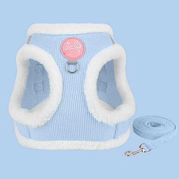 Cat Harness Leash, Vest Style, Adjustable Neck Strap - Soft Padded Chest Strap, Secure Fit, Multiple Sizes 9.5-14 In, Safety Fastener - For Small Cats, Kittens, Outdoor & Indoor
