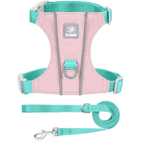 Cat Harness and Lead Set - Lightweight Escape-Proof Reflective Adjustable Harness with Metal Ring, Comfortable Pet Walking Vest for Cats