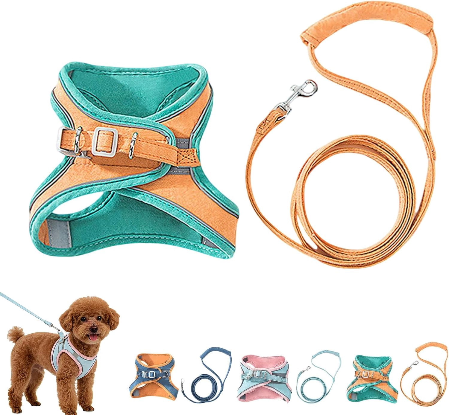 Cat Harness and Leash Set, Breathable Mesh Vest with Reflective for Outdoor