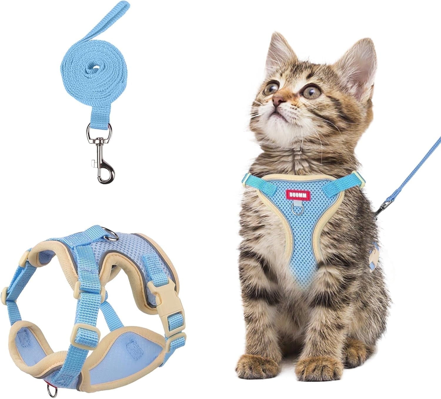 Cat Harness and Leash Set Escape-Proof Adjustable cat Leash and Harness ...