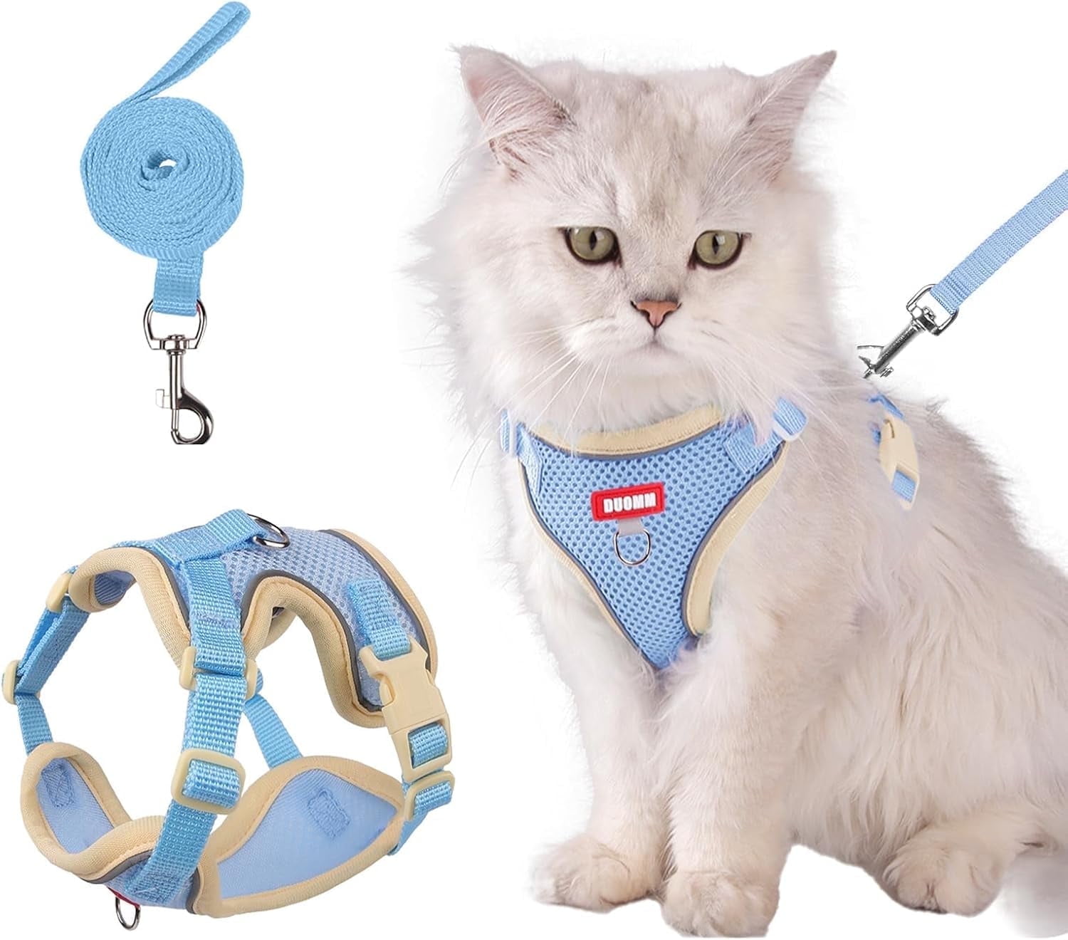 Cat Harness and Leash Set Escape-Proof Adjustable cat Leash and Harness ...