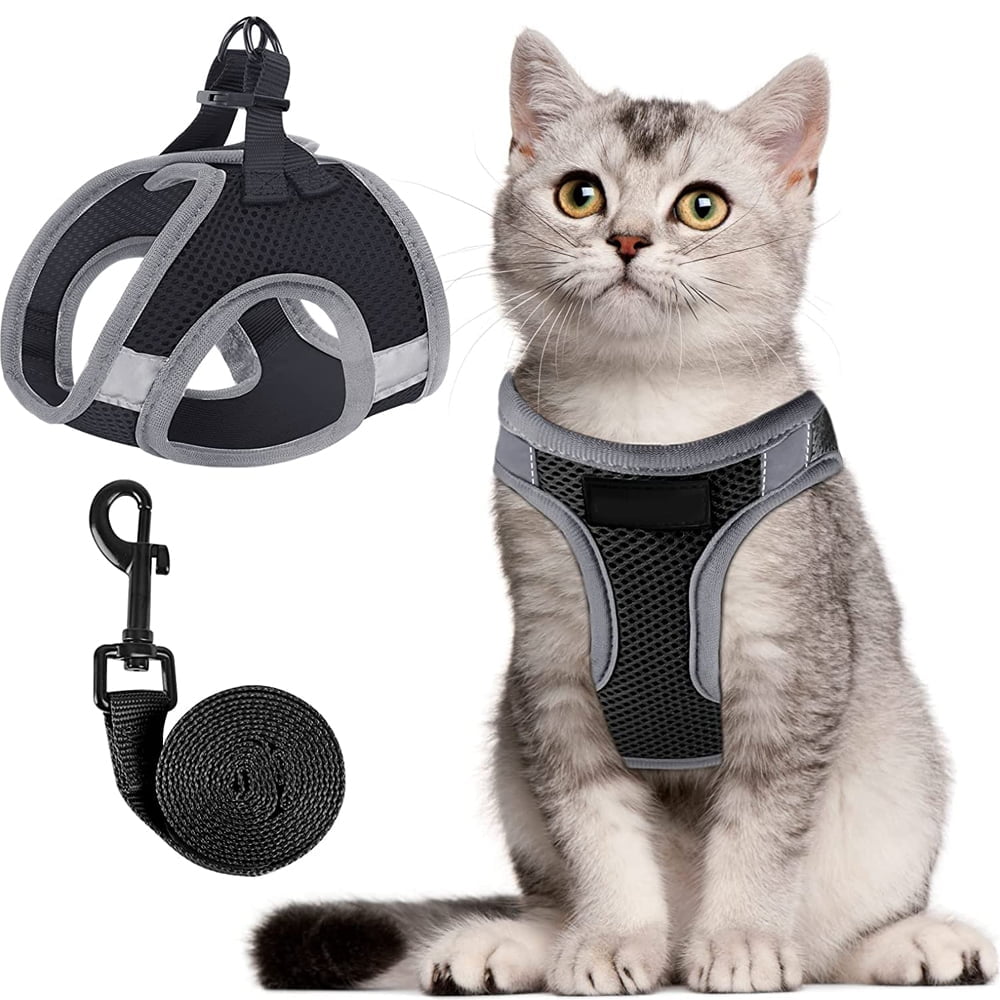 Cat Harness and Leash Set for Walking Escape Proof Adjustable Vest