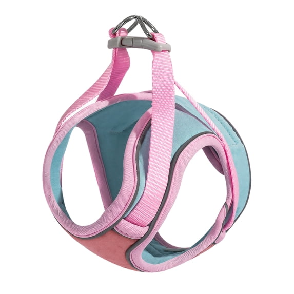 Cat Harness and Leash for Walking, Escape Proof Soft Adjustable Vest Harnesses for Cats, Easy Control Breathable Reflective Strips Jacket(L,Pink)