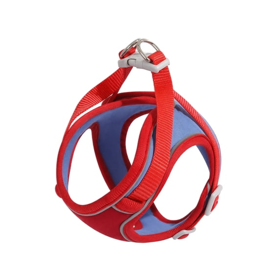 Cat Harness and Leash for Walking, Escape Proof Soft Adjustable Vest Harnesses for Cats, Easy Control Breathable Reflective Strips Jacket(L,Red)
