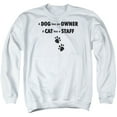 thumbnail image 1 of - Cat Has A Staff - Crewneck Sweatshirt - Large, 1 of 2