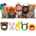 thumbnail image 1 of Cat Hat Adorable Costume Bunny Hat with Ears Funny Mane Hat for Cats and Small Dogs Kitten Puppy Party Costume Accessory Headwear, 1 of 2