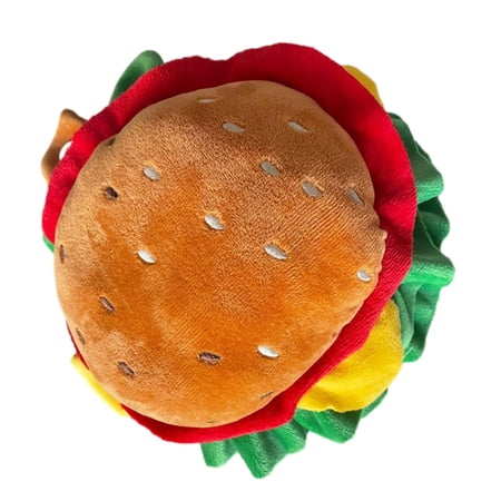 Cat Hats Pet Hamburger Hat Cute Soft Accessories Pet Hat Funny Caps Food Headwear for Kitten Pet Small Festival Halloween Holiday Party L