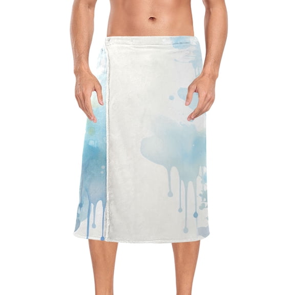 Cat Head Bath Towel Wrap for Man Adjustable Shower Wrap Button Closure Body Towel for Sauna Gym