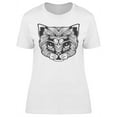 thumbnail image 1 of Cat Head Detail Line T-Shirt Women -Image by Shutterstock, Female 3X-Large, 1 of 2