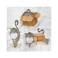 thumbnail image 1 of Cat Head Scarf, Kitten Cat in the Box, Head Wrap, 3 Sizes, by Ambesonne, 1 of 2