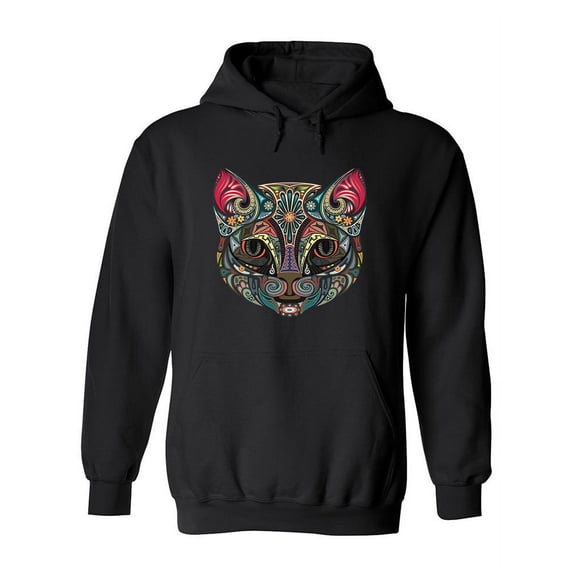 Cat Head With Pink Ears Hoodie Women -Image by Shutterstock, Female Large