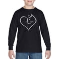 thumbnail image 1 of Cat Heart - Boy's Word Art Long Sleeve T-Shirt, 1 of 2